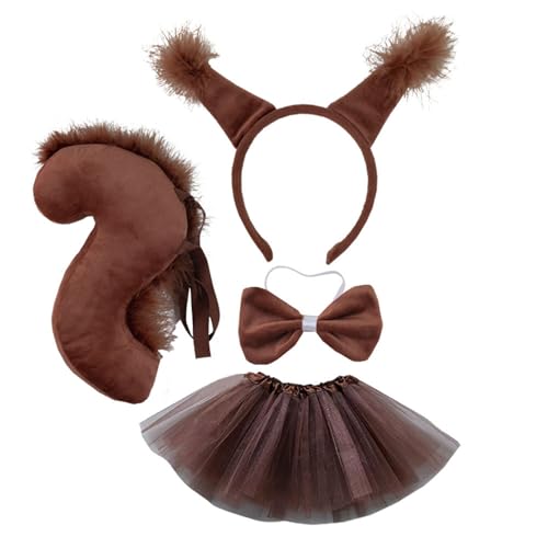 Kelisdi Haarreif mit Eichhörnchen-Ohren, Haarreifen und Schwanz, für Damen, Teenager, Make-up, Handschuh für Live-Übertragung, Cartoon, Karneval, Haarband Kelisdi Haarreif mit Eichhörnchen-Ohren, Haarreifen und Schwanz, für Damen, Teenager, Make-up, Handschuh für Live-Übertragung, Cartoon, Karneval, Haarband von Kelisdi
