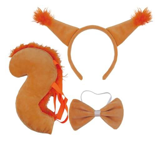 Kelisdi Haarreif mit Eichhörnchen-Ohren, Haarreifen und Schwanz, für Damen, Teenager, Make-up, Handschuh für Live-Übertragung, Cartoon, Karneval, Haarband Kelisdi Haarreif mit Eichhörnchen-Ohren, Haarreifen und Schwanz, für Damen, Teenager, Make-up, Handschuh für Live-Übertragung, Cartoon, Karneval, Haarband von Kelisdi