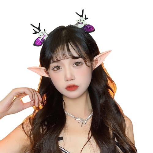 Kelisdi Haarspange Stirnbänder Halloween Haarbänder Cosplay Hoop Stirnbänder Festival Party Zubehör für Mädchen Halloween Haarspangen von Kelisdi