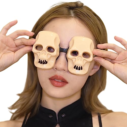 Kelisdi Halloween-Brille, lustig, dekorative Brille, Cosplay, Party-Dekoration, Gastgeschenk für Kinder, Erwachsene, lustiger Rahmen für Kostüme Kelisdi Halloween-Brille, lustig, dekorative Brille, Cosplay, Party-Dekoration, Gastgeschenk für Kinder, Erwachsene, lustiger Rahmen für Kostüme von Kelisdi