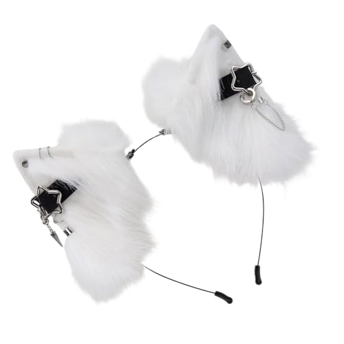 Kelisdi Künstliches Ohr-Haarband, Stirnbänder mit Ohrringen, Tierohr-Kostüm, für Halloween und Cosplay Kelisdi Künstliches Ohr-Haarband, Stirnbänder mit Ohrringen, Tierohr-Kostüm, für Halloween und Cosplay von Kelisdi