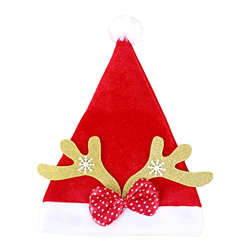 Kelisdi Lässiger Eltern-Kind-Hut, einfacher goldener Samt, Weihnachts-Rentier-Geweih, Weihnachtsurlaub für Kinder, Erwachsenenkostüm Kelisdi Lässiger Eltern-Kind-Hut, einfacher goldener Samt, Weihnachts-Rentier-Geweih, Weihnachtsurlaub für Kinder, Erwachsenenkostüm von Kelisdi