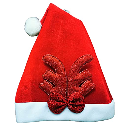 Kelisdi Lässiger Eltern-Kind-Hut, einfacher goldener Samt, Weihnachts-Rentier-Geweih, Weihnachtsurlaub für Kinder, Erwachsenenkostüm Kelisdi Lässiger Eltern-Kind-Hut, einfacher goldener Samt, Weihnachts-Rentier-Geweih, Weihnachtsurlaub für Kinder, Erwachsenenkostüm von Kelisdi