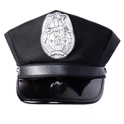 Kelisdi Rollenspiel-Hut, bestickt, Polizei-Stil, stilvoll, acht Paneele, flach, für Cosplay und Bühnenauftritte, Bühnenauftritte Kelisdi Rollenspiel-Hut, bestickt, Polizei-Stil, stilvoll, acht Paneele, flach, für Cosplay und Bühnenauftritte, Bühnenauftritte von Kelisdi