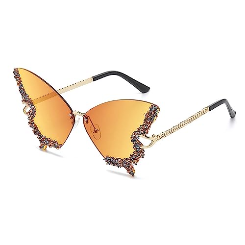 Kelisdi Schmetterling Strass Katzenauge Frauen randlos kleines Gesicht Schmetterling Brille Kelisdi Schmetterling Strass Katzenauge Frauen randlos kleines Gesicht Schmetterling Brille von Kelisdi