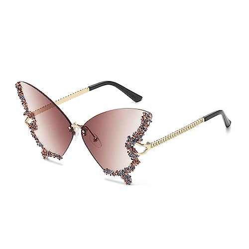 Kelisdi Schmetterling Strass Katzenauge Frauen randlos kleines Gesicht Schmetterling Brille Kelisdi Schmetterling Strass Katzenauge Frauen randlos kleines Gesicht Schmetterling Brille von Kelisdi