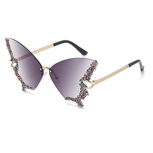 Kelisdi Schmetterling Strass Katzenauge Frauen randlos kleines Gesicht Schmetterling Brille Kelisdi Schmetterling Strass Katzenauge Frauen randlos kleines Gesicht Schmetterling Brille von Kelisdi