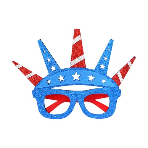 Kelisdi Unabhängigkeitstags-Brille mit roten, blauen und weißen Flaggen, Design für 4. Juli-Festlichkeiten, patriotische Brille Kelisdi Unabhängigkeitstags-Brille mit roten, blauen und weißen Flaggen, Design für 4. Juli-Festlichkeiten, patriotische Brille von Kelisdi