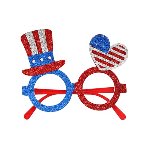 Kelisdi Unabhängigkeitstags-Brille mit roten, blauen und weißen Flaggen, Design für 4. Juli-Festlichkeiten, patriotische Brille Kelisdi Unabhängigkeitstags-Brille mit roten, blauen und weißen Flaggen, Design für 4. Juli-Festlichkeiten, patriotische Brille von Kelisdi