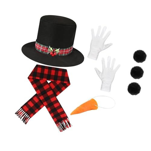 Kelisdi Winterkostüm Schneemann, Frost, Weihnachten, Spielzubehör, Karotte, Nasenschal, Handschuhe, Pompons, Bälle, Tutus Rock Kelisdi Winterkostüm Schneemann, Frost, Weihnachten, Spielzubehör, Karotte, Nasenschal, Handschuhe, Pompons, Bälle, Tutus Rock von Kelisdi