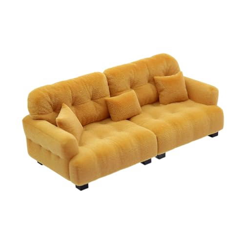 Miniatur-Wohnzimmer-Sofa-Couch-Modell Detaillierte Beflockung Puppenmöbel 1/12 Maßstab Modell Für Sammler Puppensofa Für Sammler Miniatur-Wohnzimmer-Sofa-Couch-Modell Detaillierte Beflockung Puppenmöbel 1/12 Maßstab Modell Für Sammler Puppensofa Für Sammler von Kelisdi