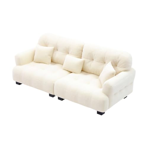 Miniatur-Wohnzimmer-Sofa-Couch-Modell Detaillierte Beflockung Puppenmöbel 1/12 Maßstab Modell Für Sammler Puppensofa Für Sammler Miniatur-Wohnzimmer-Sofa-Couch-Modell Detaillierte Beflockung Puppenmöbel 1/12 Maßstab Modell Für Sammler Puppensofa Für Sammler von Kelisdi