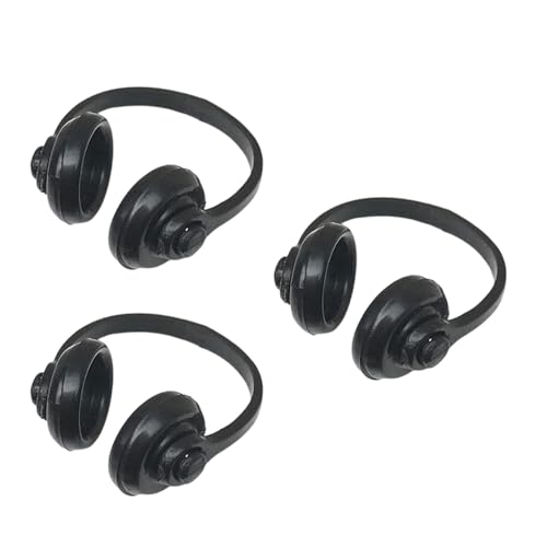 Schwarz Rot Weiß Puppenhäuser Kopfhörer für Miniaturszenen Headset Design Puppenhäuser Szene Zubehör Schwarz Rot Weiß Puppenhäuser Kopfhörer für Miniaturszenen Headset Design Puppenhäuser Szene Zubehör von Kelisdi