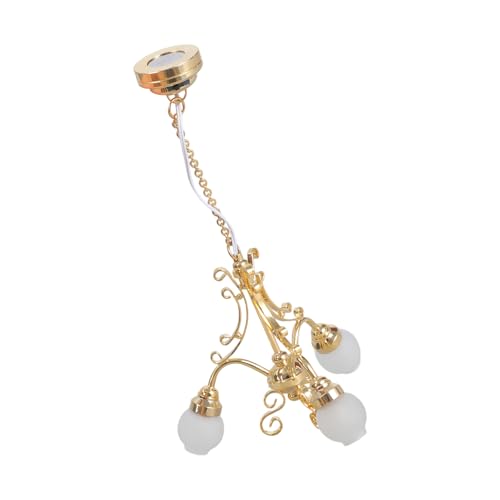 Wohnzimmer Deckenlampe Möbel Puppenhaus Miniatur Pretend Play Zubehör Lebensszene Rollenspiel Hobby Collection Verstellbare Vintage Hängelampe für Miniaturen Wohnzimmer Deckenlampe Möbel Puppenhaus Miniatur Pretend Play Zubehör Lebensszene Rollenspiel Hobby Collection Verstellbare Vintage Hängelampe für Miniaturen von Kelisdi