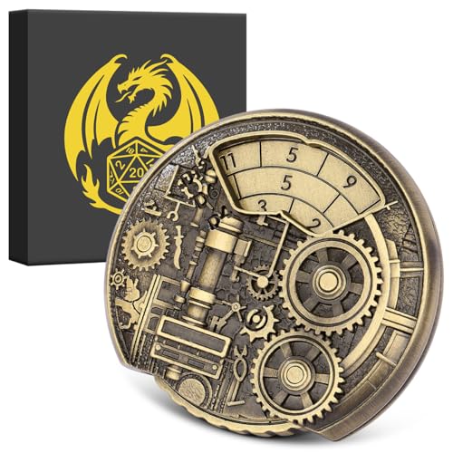 Spinner DND Würfel Set, 7 in 1 Fingertip Gyro Metallic DND Würfel, DND Starter Set, Dungeon Gears Würfel Spinner für DND Würfel Set, D&D Geschenke mit Geschenkbox, Rollenspiel Brettspiel Zubehör von Keller & Weber