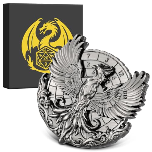Spinner DND Würfel Set, 7 in 1 Fingertip Gyro Metallic DND Würfel, DND Starter Set, Phoenix Würfel Spinner für DND Würfel Set, D&D Geschenke mit Geschenkbox, Rollenspiel Brettspiel Zubehör von Keller & Weber