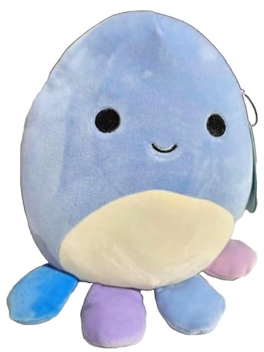 Squishmallows Octopus Offiziell lizenzierter Kellytoy Plüsch - Weiches & Squishy Kuscheltier - Collectible (eula de Octopus 20,3 cm) von Kellytoy