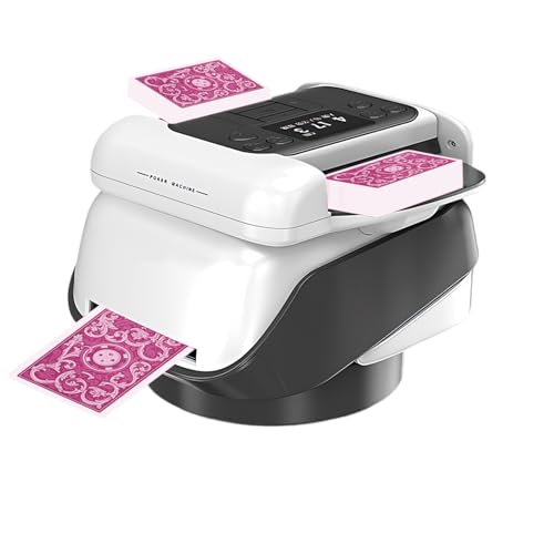 2 in 1 Automatische Kartenmischer, Langlebige Akkulaufzeit Kartenmischmaschine Elektrische, Kartensender mit Leise betrieben, für 1-8 Spieler, für UNO, Poker, Skip BO, Blackjack, Texas Hold'em 2 in 1 Automatische Kartenmischer, Langlebige Akkulaufzeit Kartenmischmaschine Elektrische, Kartensender mit Leise betrieben, für 1-8 Spieler, für UNO, Poker, Skip BO, Blackjack, Texas Hold'em von Kensbro