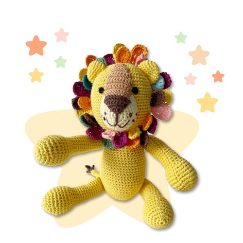Kenuak® Handgehäkelter Löwe Stofftier, Amigurumi-Tierspielzeug, Handgehäkelte originelle Geschenke für Babys von Kenuak