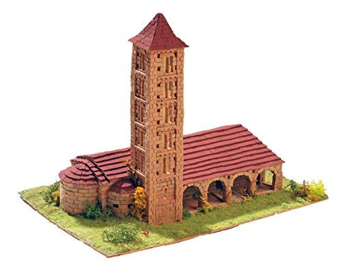 Keranova 30106 historische Gebäude 2210 Teile Santa Eulalia de Erill La Vall Kirche Modell 27 x 15 x 28 cm, Mehrfarbig von Keranova