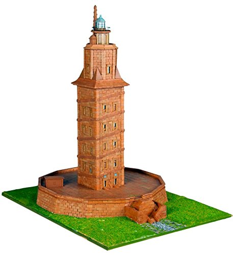 Keranova 30108 Historic Buildings 2930 Teile Turm of Hercules Modell, 37,5 x 29,5 x 42,5 cm, Mehrfarbig von Keranova
