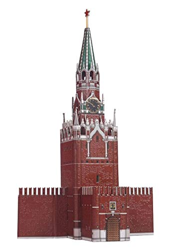 Keranova keranova219 19 x 11 x 32 cm Clever Papier historischen Gebäude Spasskaya Tower Moskau Kreml 3D Puzzle von UMBUM
