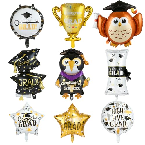 Kesote Abitur Geschenke Abi Deko Bestandene Prüfung Folienballon 9 Stück Heliumballons Doktorhut Schulabschluss Geschenk Helium Ballons Bachelor Luftballons Abschluss Graduation Master Matura Kesote Abitur Geschenke Abi Deko Bestandene Prüfung Folienballon 9 Stück Heliumballons Doktorhut Schulabschluss Geschenk Helium Ballons Bachelor Luftballons Abschluss Graduation Master Matura von Kesote