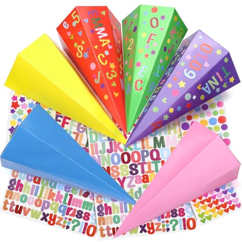 Kesote Schultüte Mädchen Zuckertüte Klein Schultüten Jungen Geschwister Schultüte 6 Mini Zuckertüten Bastelset zum Befüllen Kindergartentüte mit Aufkleber Einschulung Schulanfang Schulkind Kesote Schultüte Mädchen Zuckertüte Klein Schultüten Jungen Geschwister Schultüte 6 Mini Zuckertüten Bastelset zum Befüllen Kindergartentüte mit Aufkleber Einschulung Schulanfang Schulkind von Kesote