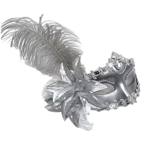 Federmaske, Strasssteine, Maskerade-maske, Blumen-mode, Halbgesichtsmaske, Weihnachten, Karneval, Party, Abschlussball, Masken Für Frauen Federmaske, Strasssteine, Maskerade-maske, Blumen-mode, Halbgesichtsmaske, Weihnachten, Karneval, Party, Abschlussball, Masken Für Frauen von Keuyeo