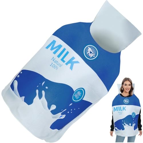 Halloween Cosplay Milch Kostüm Erwachsene Party Phantasie Kleid Lustige Lebensmittel Kostüm Mädchen Jungen Leistung Charakter Prop von Keuyeo