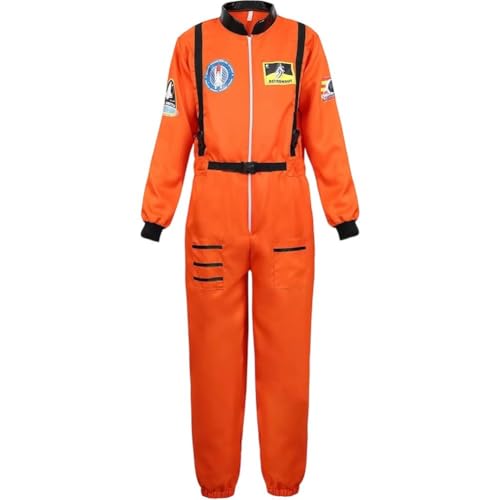 Herren Astronautenkostüm Raumfahreranzug Kostüm Cosplay Halloween Party Lustiges Outfit Für Erwachsene Unisex von Keuyeo