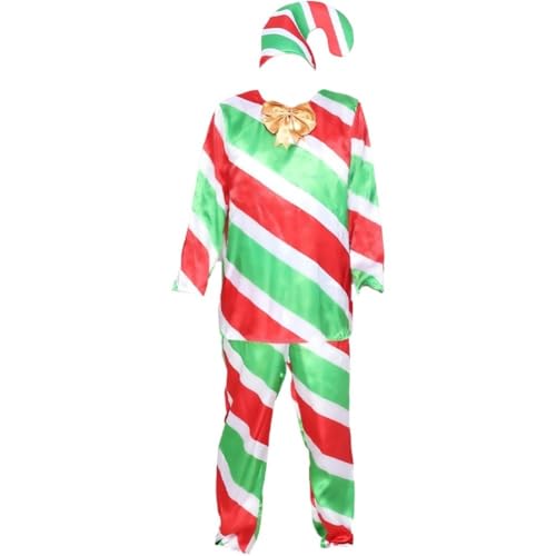 Zuckerstangen-outfits, Weihnachtskostüm Für Kinder, Halloween-kostümset Für Weihnachtsfeiern, Aufführungen, Kostümzubehör von Keuyeo