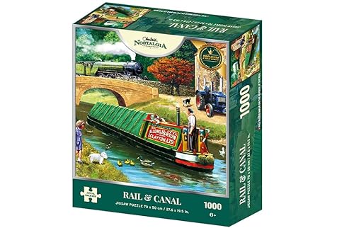 Kevin Walsh Nostalgie K33021 - Rail & Canal 1000 Teile Puzzle von Kevin Walsh