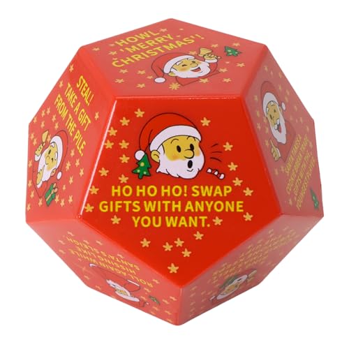 12 Seiten Exchange Game Dice Christmas Party Dice Christmas Exchange Dice Game for Holiday Parties Family Zusammenkünfte 12 Seiten Exchange Game Dice Christmas Party Dice Christmas Exchange Dice Game for Holiday Parties Family Zusammenkünfte von Kexpery