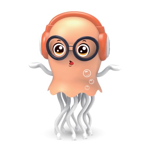 Elektrischer Tintenfisch-Babyspielzeug, selbstkriechend, tanzender Tintenfisch (Orange) (b) von Kexpery