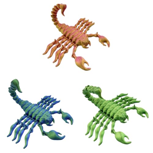 Kexpery 3D artikulierte Tierfiguren kreative Skorpion -Taktildekoration for Schreibtisch und Haus Kexpery 3D artikulierte Tierfiguren kreative Skorpion -Taktildekoration for Schreibtisch und Haus von Kexpery