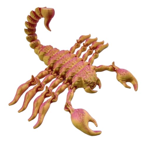 Kexpery 3D artikulierte Tierfiguren kreative Skorpion -Taktildekoration for Schreibtisch und Haus von Kexpery