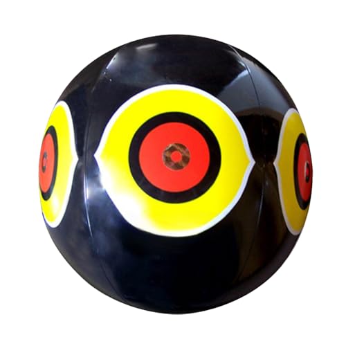 Kexpery 40 cm vogelabweisende Luftballons mit gruseligen Augen halten Enten vom Schwimmbad fern, vogelabweisender aufblasbarer gruseliger Augenball, Outdoor-Abwehr gegen Schädlinge, aufblasb von Kexpery