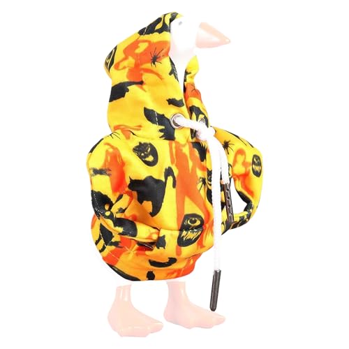 Kexpery Büro-Gänseorzen, Kapuzenpullover, Halloween, 17,8 cm, Zubehör für Büro, Gänseblümchen (Kürbis) (Schädel) von Kexpery