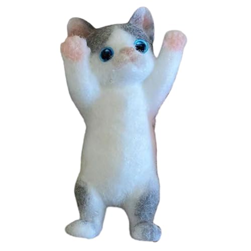 Kexpery Cat Squeeze TPR-Spielzeug zum Stressabbau der Katze für Kinder und Erwachsene (grau) von Kexpery