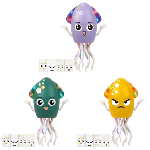 Kexpery Elektrischer Tintenfisch, tanzend, mit Lichtern, interaktives Spielzeug für Kinder, Lerntiere, spielerisches Geschenk von Kexpery