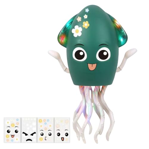 Kexpery Elektrischer Tintenfisch, tanzend, mit Lichtern, interaktives Spielzeug für Kinder, Lerntiere, spielerisches Geschenk von Kexpery