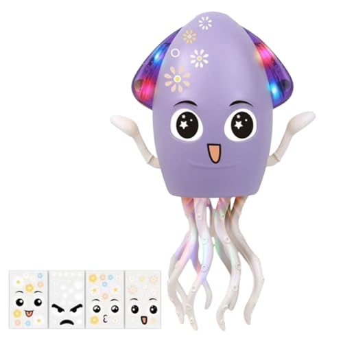 Kexpery Elektrischer Tintenfisch, tanzend, mit Lichtern, interaktives Spielzeug für Kinder, Lerntiere, spielerisches Geschenk von Kexpery