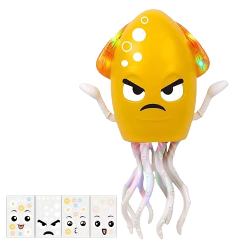 Kexpery Elektrischer Tintenfisch, tanzend, mit Lichtern, interaktives Spielzeug für Kinder, Lerntiere, spielerisches Geschenk von Kexpery