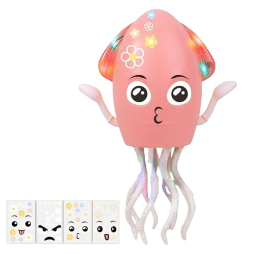 Kexpery Elektrischer Tintenfisch, tanzend, mit Lichtern, interaktives Spielzeug für Kinder, Lerntiere, spielerisches Geschenk von Kexpery