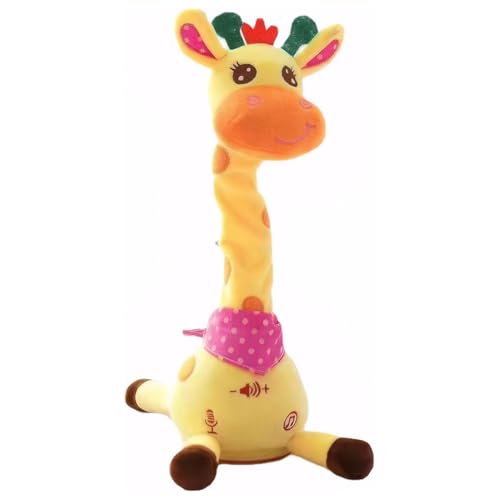 Kexpery Giraffe, sprechend, tanzend, elektronisch, Plüsch, für Kinder, mit Lautstärkeregler, Geschenkidee für Babys und Kleinkinder von Kexpery