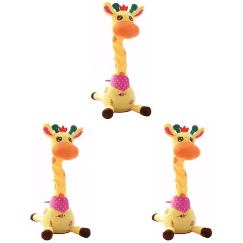 Kexpery Giraffe, sprechend, tanzend, elektronisch, Plüsch, für Kinder, mit Lautstärkeregler, Geschenkidee für Babys und Kleinkinder von Kexpery