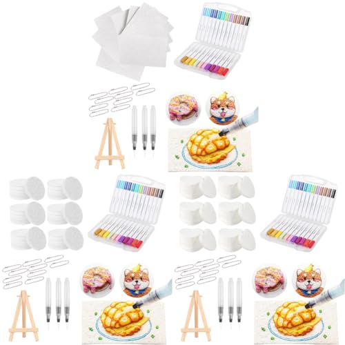 Kexpery Kreativität magische Leinwand 3D mit Aquarellbürstenpenstmagiermarker zum Malen kreatives Kit von Kexpery