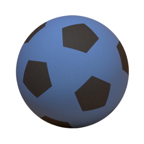 Kexpery Leiser Fußball, Indoor-Fußball, 21 cm, geräuscharmer Fußball, bequemer, gedämpfter Hüpfball for Kinder, Jungen und Mädchen (21 cm blau) von Kexpery