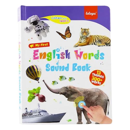 Kexpery Lernbuch mit Ton in Englisch, 470 Wörter für Kinder, 3 – 6 Jahre, berührungsempfindliches und wasserdichtes Buch zum Sprechen und Buchstabieren Kexpery Lernbuch mit Ton in Englisch, 470 Wörter für Kinder, 3 – 6 Jahre, berührungsempfindliches und wasserdichtes Buch zum Sprechen und Buchstabieren von Kexpery